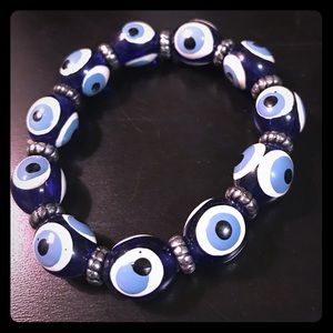 Protective eye hand painted bracelet from Turkey